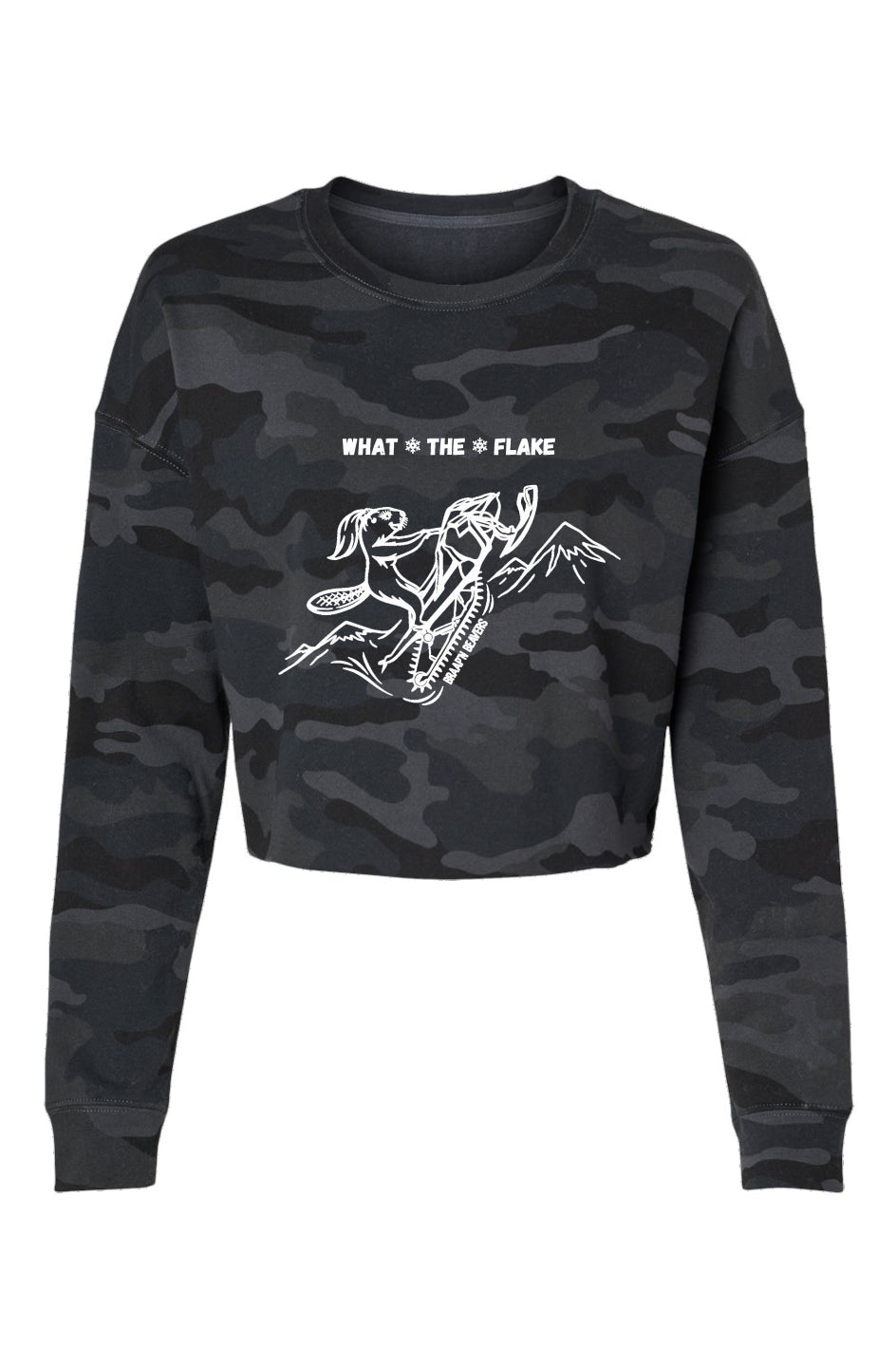 WTF Lightweight Camo Cropped Crew